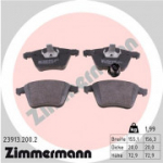 Piduriklotsi komplekt, ketaspidur ZIMMERMANN 23913.200.2