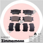 Piduriklotsi komplekt, ketaspidur ZIMMERMANN 24338.155.1