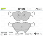 Piduriklotsi komplekt, ketaspidur VALEO 301616