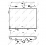 Radiaator, mootorijahutus NRF 53360
