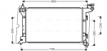 Radiaator, mootorijahutus AVA QUALITY COOLING TOA2290