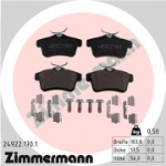 Piduriklotsi komplekt, ketaspidur ZIMMERMANN 24922.170.1