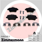 Piduriklotsi komplekt, ketaspidur ZIMMERMANN 24848.185.3