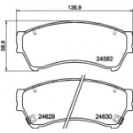 Piduriklotsi komplekt, ketaspidur HELLA 8DB 355 013-761