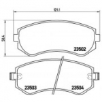 Piduriklotsi komplekt, ketaspidur BREMBO P 56 039