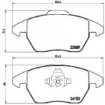Piduriklotsi komplekt, ketaspidur BREMBO P 61 076