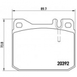 Piduriklotsi komplekt, ketaspidur BREMBO P 85 007
