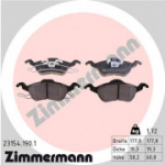 Piduriklotsi komplekt, ketaspidur ZIMMERMANN 23154.190.1