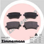 Piduriklotsi komplekt, ketaspidur ZIMMERMANN 23914.170.1