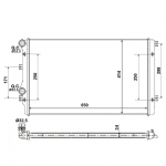 Radiaator, mootorijahutus NRF 53406A
