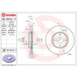 Piduriketas BREMBO 09.D216.11