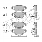 Piduriklotsi komplekt, ketaspidur fri.tech. 268.0