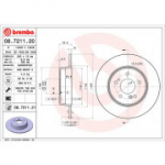 Piduriketas BREMBO 08.7211.21