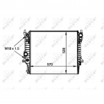 Radiaator, mootorijahutus NRF 53805