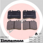 Piduriklotsi komplekt, ketaspidur ZIMMERMANN 21153.175.1
