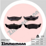 Piduriklotsi komplekt, ketaspidur ZIMMERMANN 23561.170.1