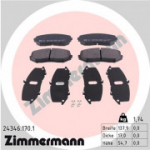 Piduriklotsi komplekt, ketaspidur ZIMMERMANN 24346.170.1