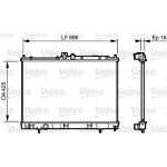Radiaator, mootorijahutus VALEO 735201