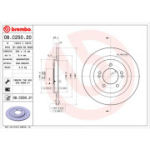 Piduriketas BREMBO 08.C250.21