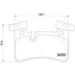 Piduriklotsi komplekt, ketaspidur BREMBO P 50 110