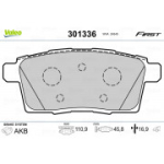 Piduriklotsi komplekt,ketaspidur VALEO 301336