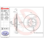 Piduriketas BREMBO 09.D307.11