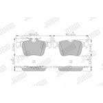 Piduriklotsi komplekt, ketaspidur JURID 573609J