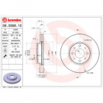 Piduriketas BREMBO 09.5568.10