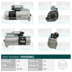 Starter HOFFER H5035062