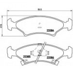 Piduriklotsi komplekt, ketaspidur BREMBO P 30 009