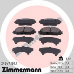 Piduriklotsi komplekt, ketaspidur ZIMMERMANN 24347.180.1