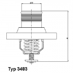 Termostaat, jahutusvedelik WAHLER 3483.89D