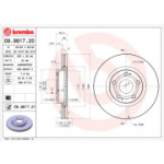 Piduriketas BREMBO 09.9817.21