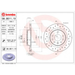 Piduriketas BREMBO 08.9511.1X