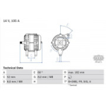 Generaator BOSCH 0 986 081 090