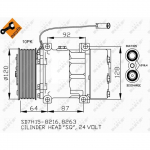 Kompressor, kliimaseade NRF 32709