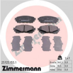 Piduriklotsi komplekt, ketaspidur ZIMMERMANN 25725.155.1