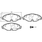 Piduriklotsi komplekt, ketaspidur BREMBO P 85 147