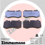 Piduriklotsi komplekt, ketaspidur ZIMMERMANN 23960.975.1