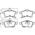 Piduriklotsi komplekt, ketaspidur HELLA 8DB 355 009-221
