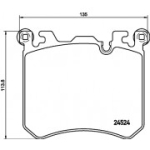 Piduriklotsi komplekt, ketaspidur HELLA 8DB 355 020-431