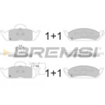 Piduriklotsi komplekt, ketaspidur BREMSI BP2897