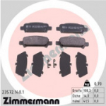 Piduriklotsi komplekt, ketaspidur ZIMMERMANN 23572.140.1