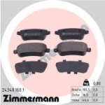 Piduriklotsi komplekt, ketaspidur ZIMMERMANN 24348.160.1