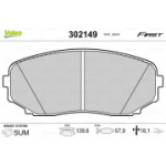 Piduriklotsi komplekt,ketaspidur VALEO 302149