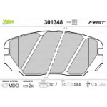 Piduriklotsi komplekt,ketaspidur VALEO 301348