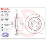 Piduriketas BREMBO 09.D085.11
