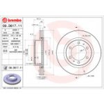 Piduriketas BREMBO 09.D617.11