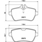 Piduriklotsi komplekt, ketaspidur HELLA 8DB 355 020-471