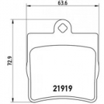 Piduriklotsi komplekt, ketaspidur BREMBO P 50 025